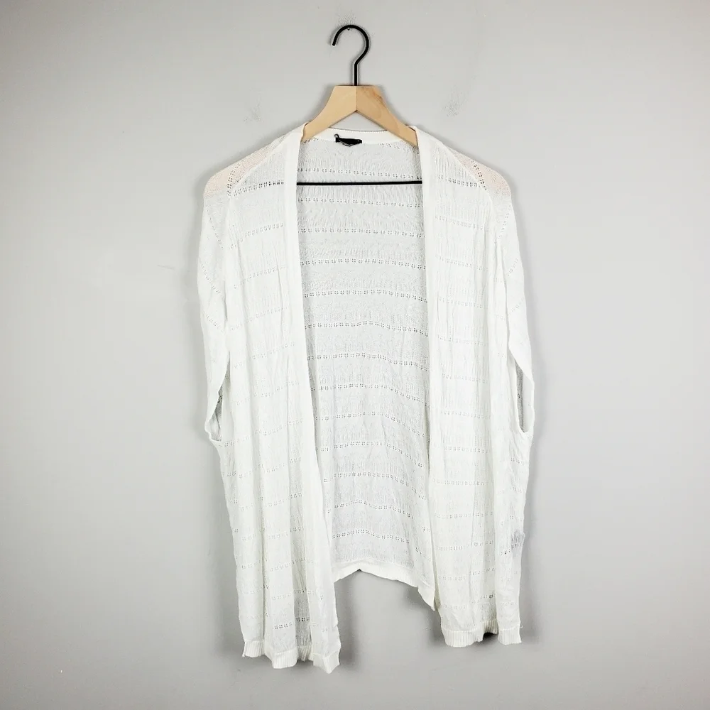 Torrid White Crochet Wrap Cardigan 0 - Picture 6 of 12